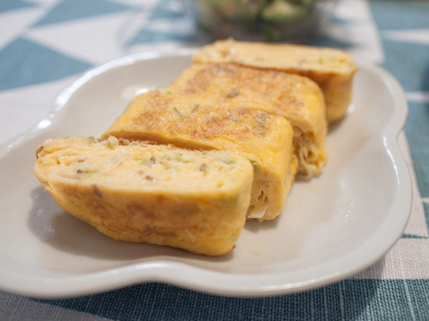 ネギ胡麻入り卵焼き