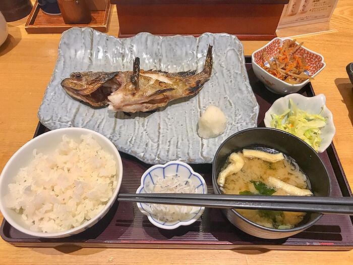 寅福の焼き魚定食